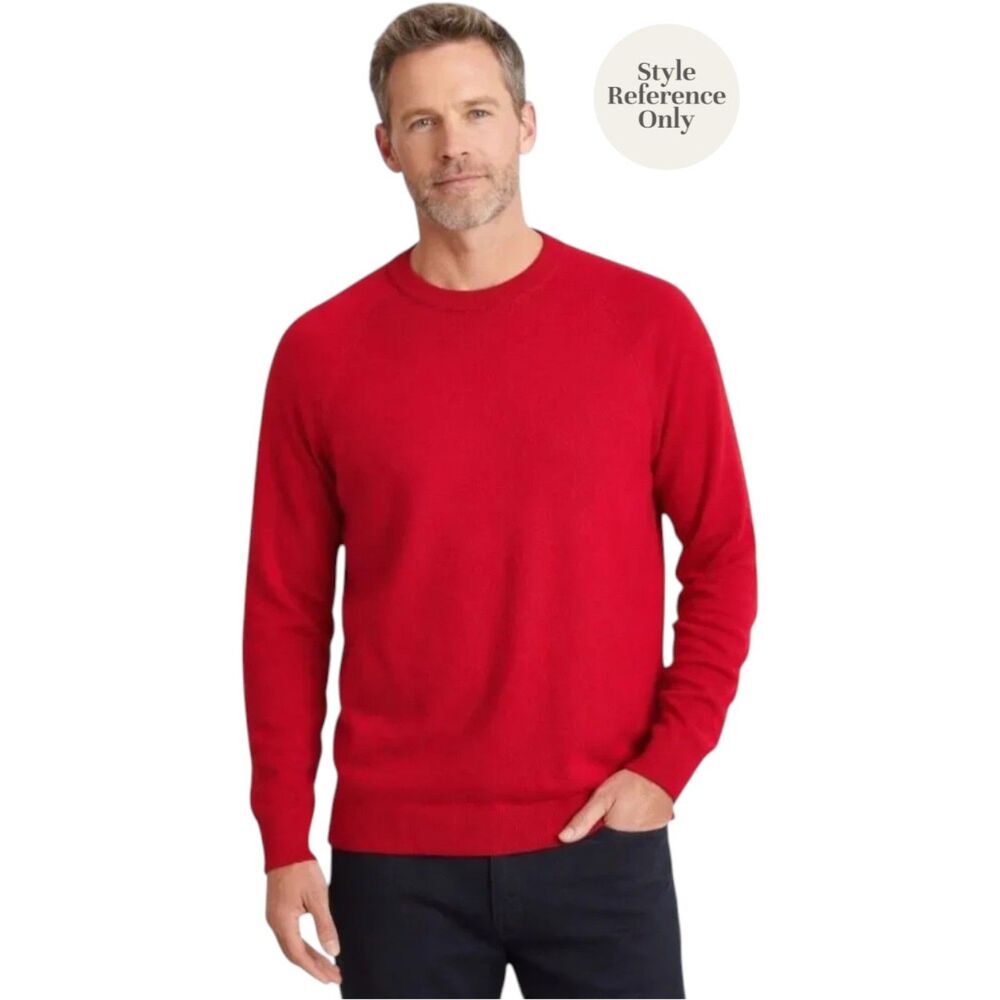 NWT Banana Republic Italian Merino Wool Crewneck Sweater Size XL Red